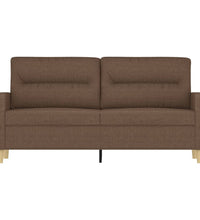 2-Sitzer-Sofa Braun 140 cm Stoff