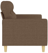 2-Sitzer-Sofa Braun 140 cm Stoff