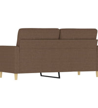 2-Sitzer-Sofa Braun 140 cm Stoff