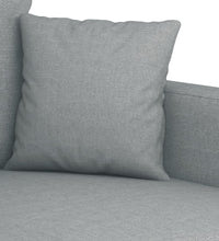 2-Sitzer-Sofa Hellgrau 140 cm Stoff