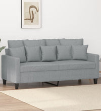 2-Sitzer-Sofa Hellgrau 140 cm Stoff