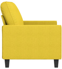 2-Sitzer-Sofa Hellgelb 140 cm Stoff