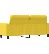 2-Sitzer-Sofa Hellgelb 140 cm Stoff
