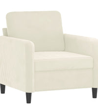 Sessel Creme 60 cm Samt