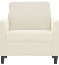 Sessel Creme 60 cm Samt
