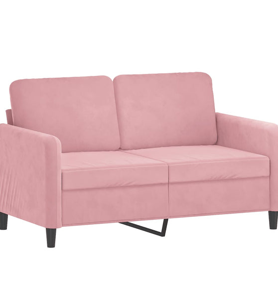 2-Sitzer-Sofa Rosa 120 cm Samt