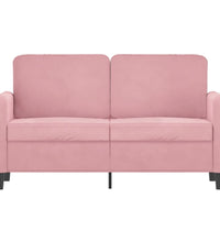 2-Sitzer-Sofa Rosa 120 cm Samt