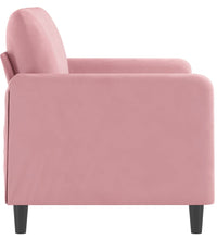 2-Sitzer-Sofa Rosa 120 cm Samt