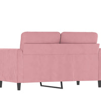 2-Sitzer-Sofa Rosa 120 cm Samt