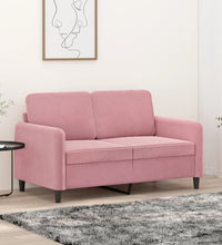 2-Sitzer-Sofa Rosa 120 cm Samt