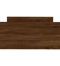 Bettgestell ohne Matratze Braun Eiche 90x200 cm Holzwerkstoff