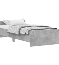 Bettgestell Betongrau 90x190 cm Holzwerkstoff