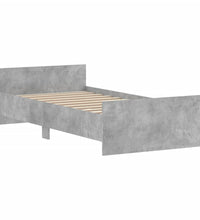 Bettgestell Betongrau 90x190 cm Holzwerkstoff