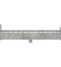 Bettgestell Betongrau 90x190 cm Holzwerkstoff