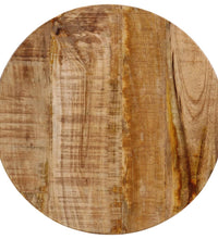 Couchtisch 35x35x45 cm Massivholz Mango und Eisen
