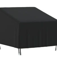 Abdeckung für Gartensessel Schwarz 90x90x50/75 cm 420D Oxford