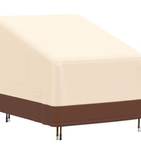 Gartensessel-Abdeckung Beige 79x97x48/74 cm 600D Oxford