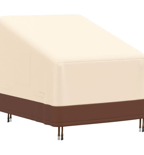 Gartensessel-Abdeckung Beige 79x97x48/74 cm 600D Oxford