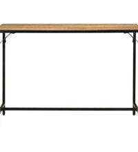 Esstisch 110x55x75 cm Raues Massivholz Mango und Eisen