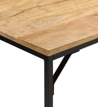 Esstisch 110x55x75 cm Raues Massivholz Mango und Eisen