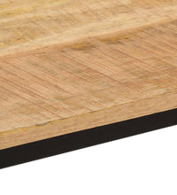 Esstisch 110x55x75 cm Raues Massivholz Mango und Eisen