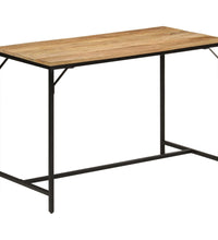 Esstisch 110x55x75 cm Raues Massivholz Mango und Eisen