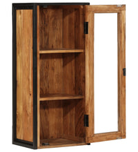 Bad-Wandschrank 40x30x90 cm Massivholz Akazie und Eisen