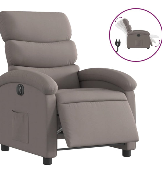 Relaxsessel Elektrisch Taupe Stoff