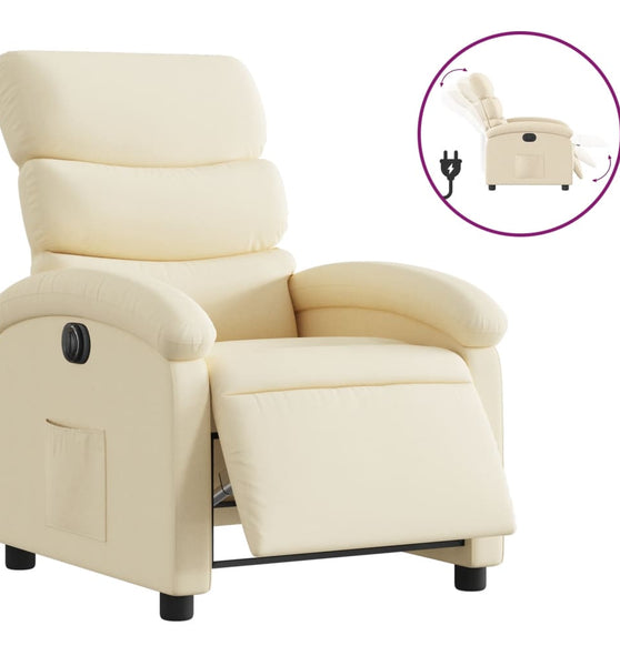 Relaxsessel Elektrisch Creme Stoff