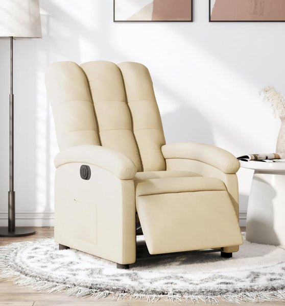 Relaxsessel Elektrisch Creme Stoff