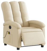 Massagesessel Elektrisch Creme Stoff