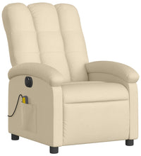 Massagesessel Elektrisch Creme Stoff