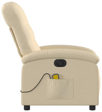 Massagesessel Elektrisch Creme Stoff