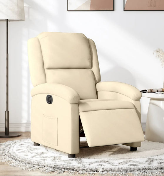 Relaxsessel Elektrisch Creme Stoff