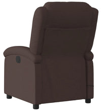 Massagesessel Elektrisch Dunkelbraun Stoff
