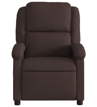 Massagesessel Elektrisch Dunkelbraun Stoff