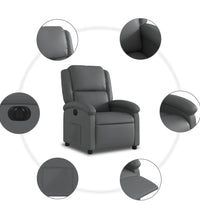 Relaxsessel Elektrisch Grau Kunstleder