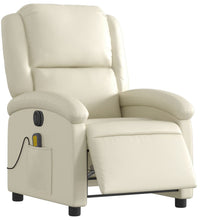 Massagesessel Elektrisch Creme Kunstleder