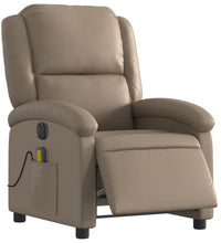 Massagesessel Elektrisch Cappuccino-Braun Kunstleder