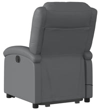 Massagesessel mit Aufstehhilfe Grau Kunstleder