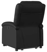 Massagesessel mit Aufstehhilfe Elektrisch Schwarz Kunstleder