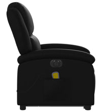 Massagesessel mit Aufstehhilfe Elektrisch Schwarz Kunstleder