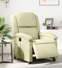 Massagesessel Elektrisch Creme Echtleder