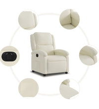 Relaxsessel Elektrisch Creme Samt