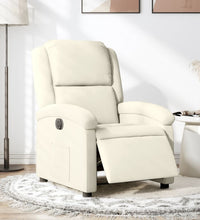 Relaxsessel Elektrisch Creme Samt