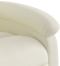 Relaxsessel mit Aufstehhilfe Creme Samt