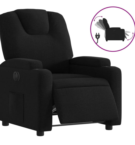 Relaxsessel Elektrisch Schwarz Stoff