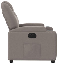 Relaxsessel Elektrisch Taupe Stoff