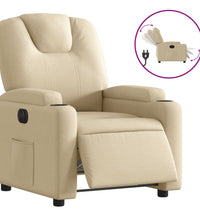 Relaxsessel Elektrisch Creme Stoff