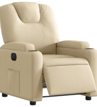 Relaxsessel Elektrisch Creme Stoff